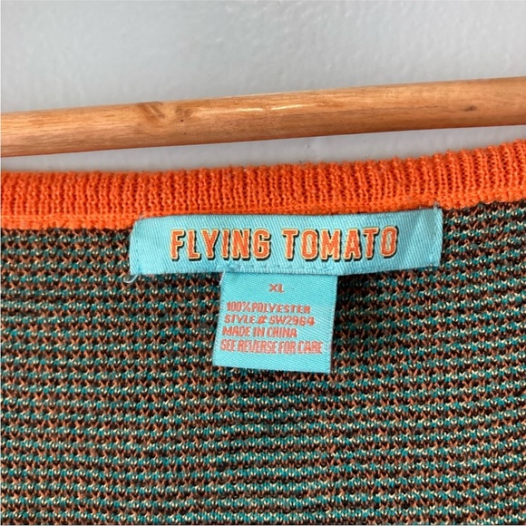 Flying Tomato Aztec Print Sweater Dress Anthropologie Size L/XL - Picture 8 of 11